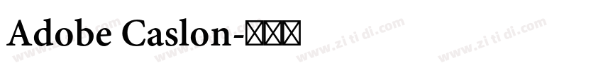 Adobe Caslon字体转换